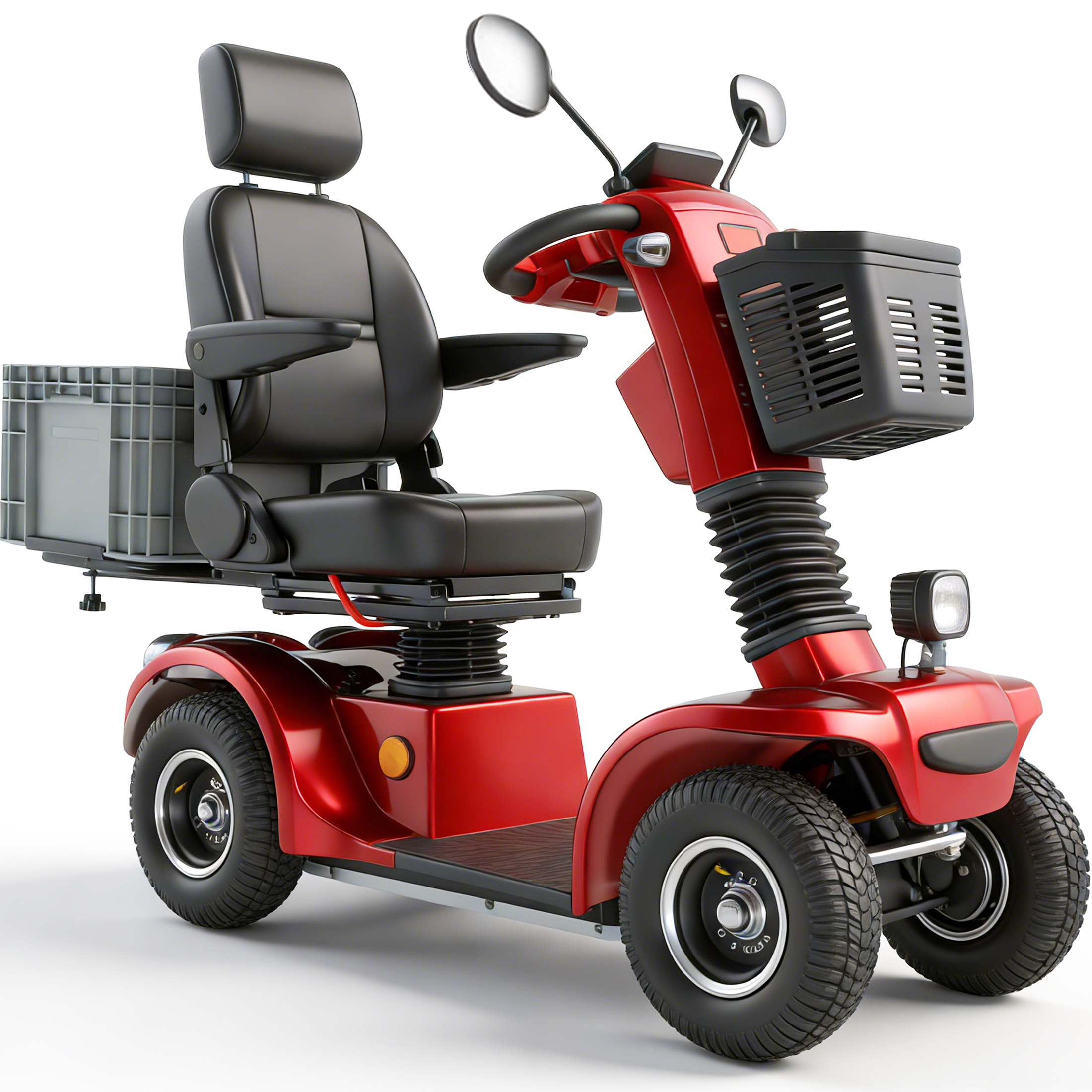 Xlluproid Heavy Duty 4 Wheel Mobility Scooter for Seniors & Adults,500lbs Capacity,800W 10MPH All Terrain Scooter with 31 Miles Range,3-Speed,USB Port,Remote Key & Adjustable Seat