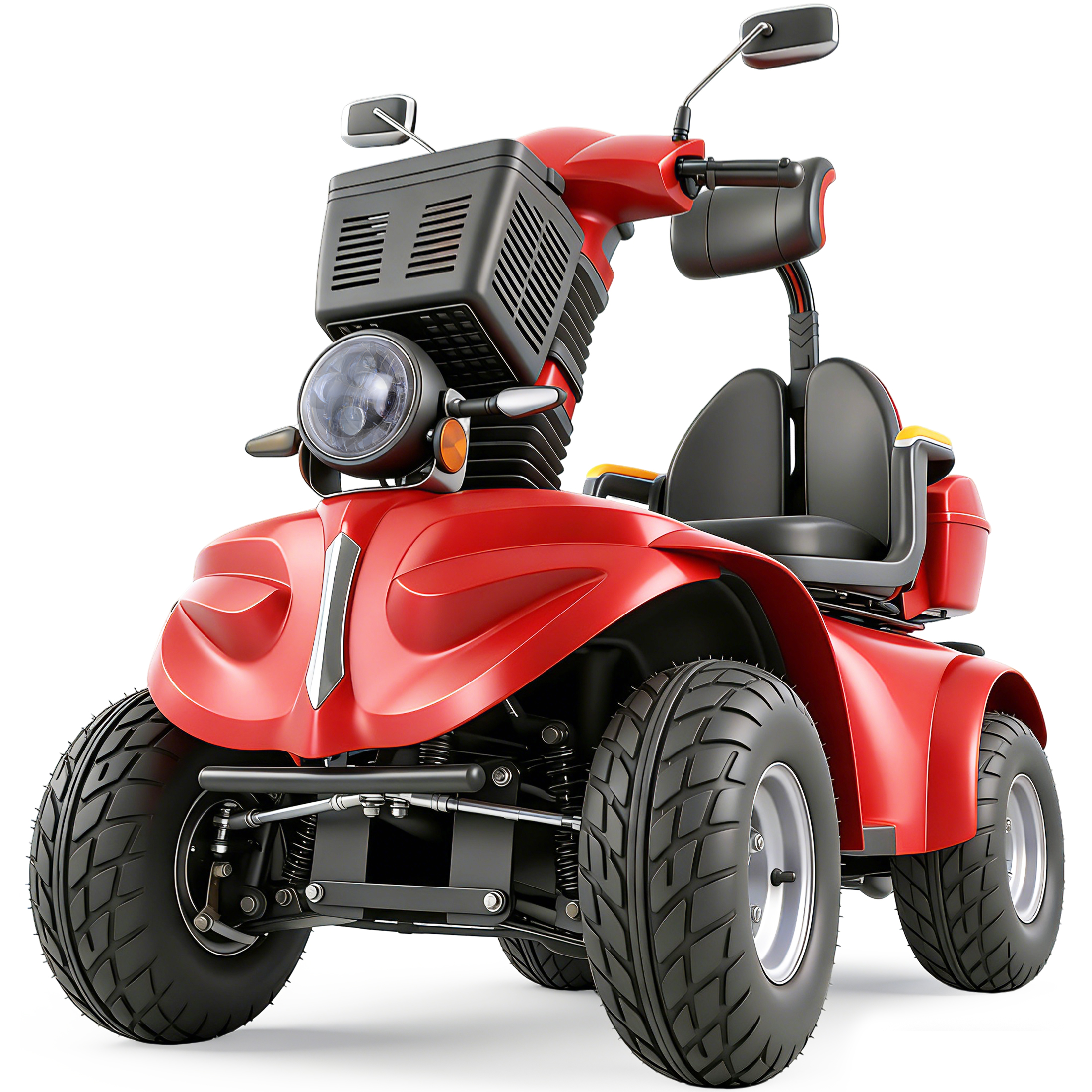 Xlluproid All Terrain Heavy Duty Mobility Scooter for Seniors & Adults,500 lbs Capacity,1000W 4 Wheel Electric Powered Scooter