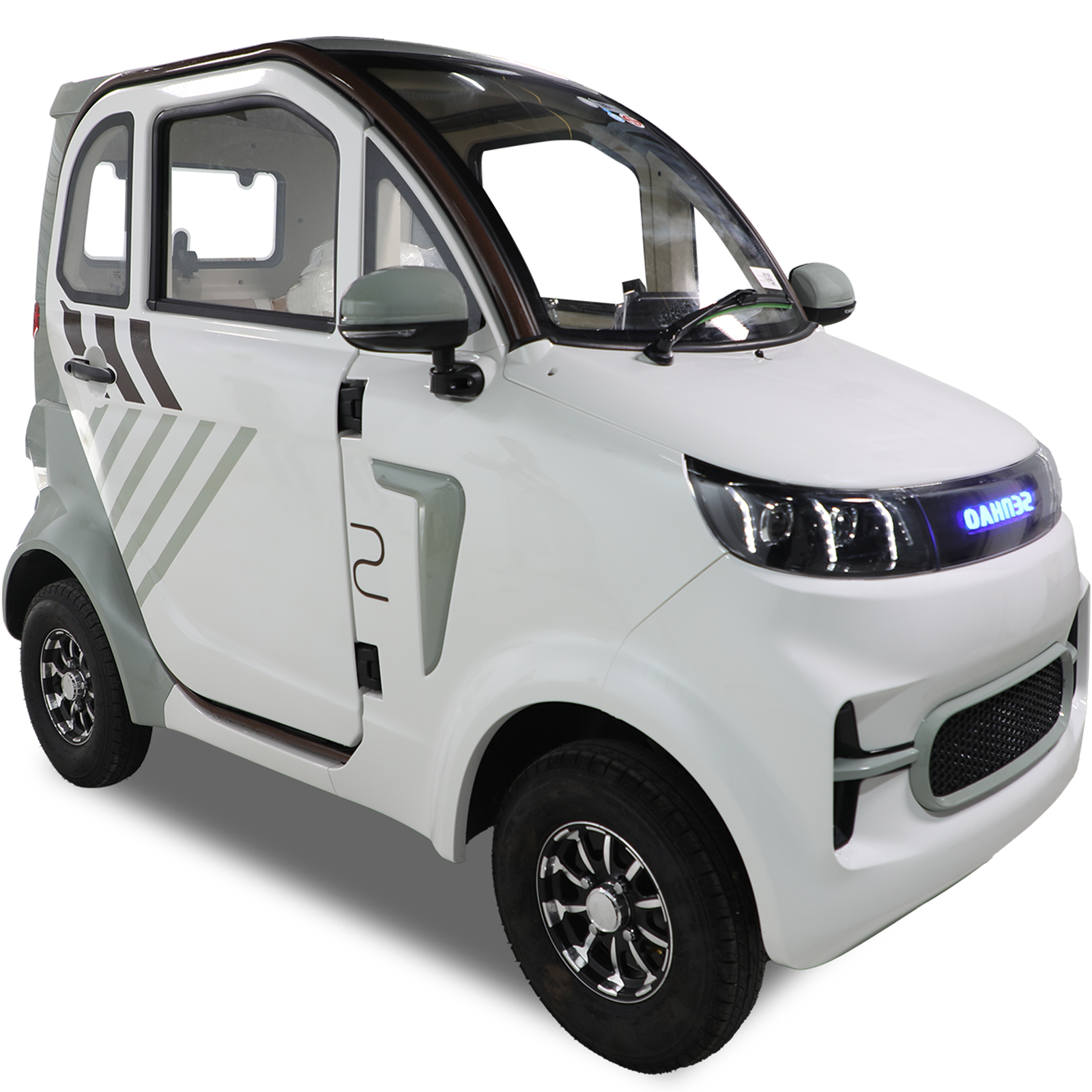 QEEKA Fully Enclosed Mobility Scooter - 4-Wheel 1500W,3 Passengers,All-Weather Protection,Suitable for Adults and Seniors