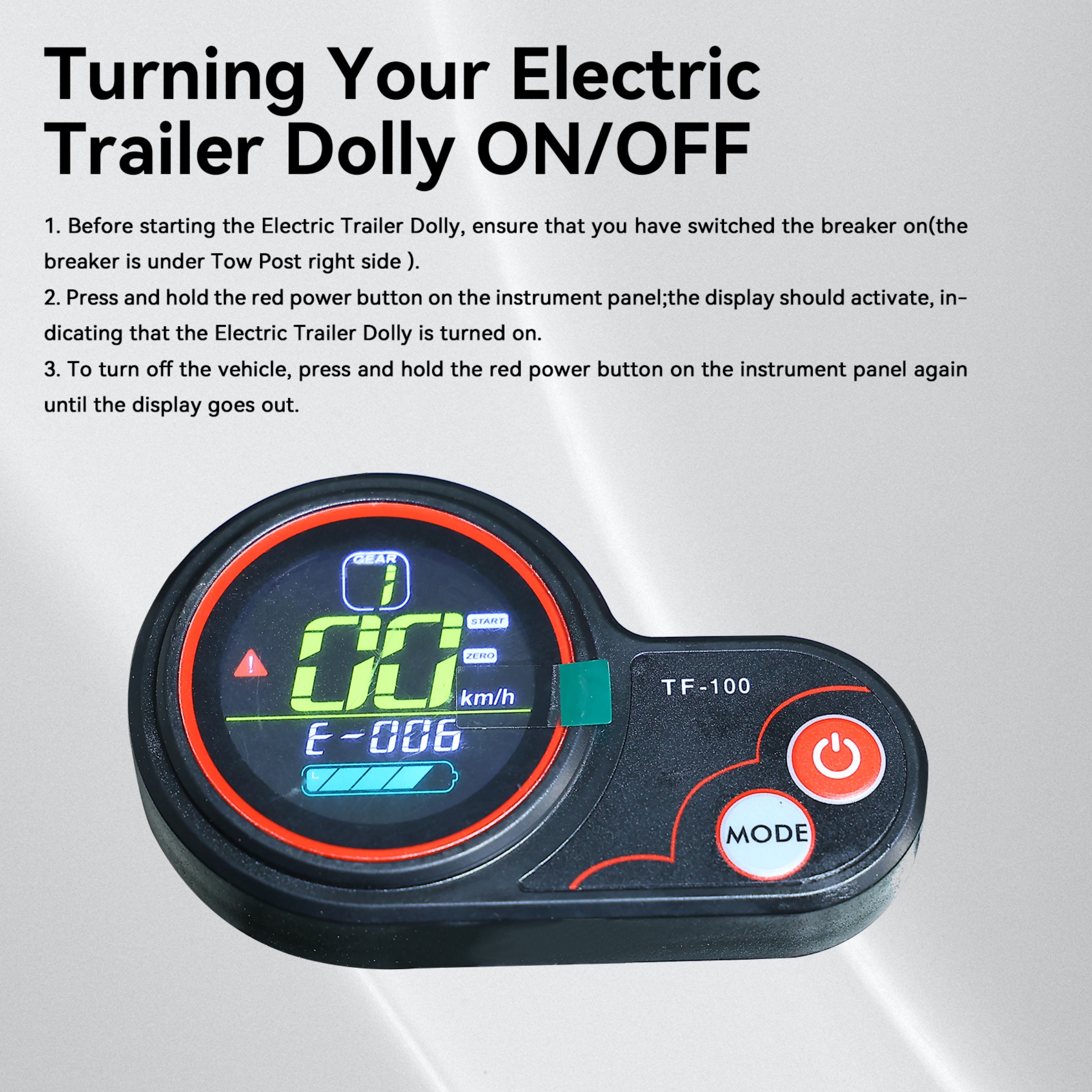 QEEKA Electric Trailer Dolly,9900 Lbs Max Capacity,48V 1200W Motorized Trailer Mover for RV & Utility Trailers,Compact Design for Home Garage & Outdoor Use,Black