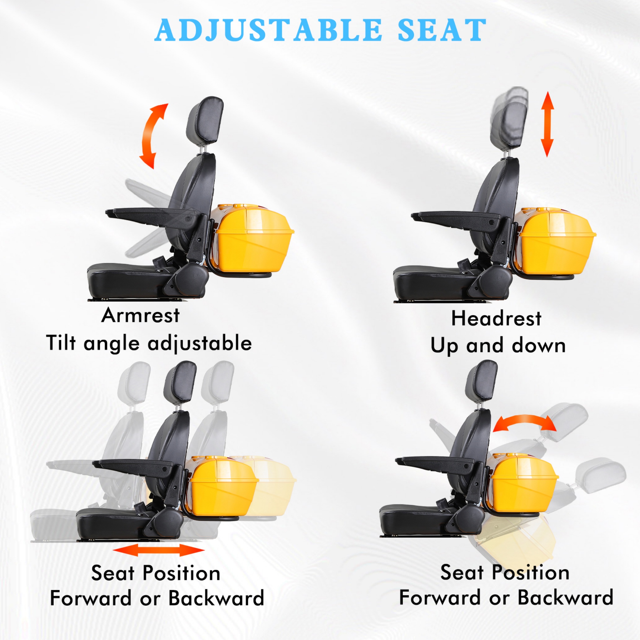       Visit the QeeKa Store QEEKA All Terrain Mobility Scooter,500lbs Capacity - 800W,Handicap Scooter for Seniors & Adults,Yellow