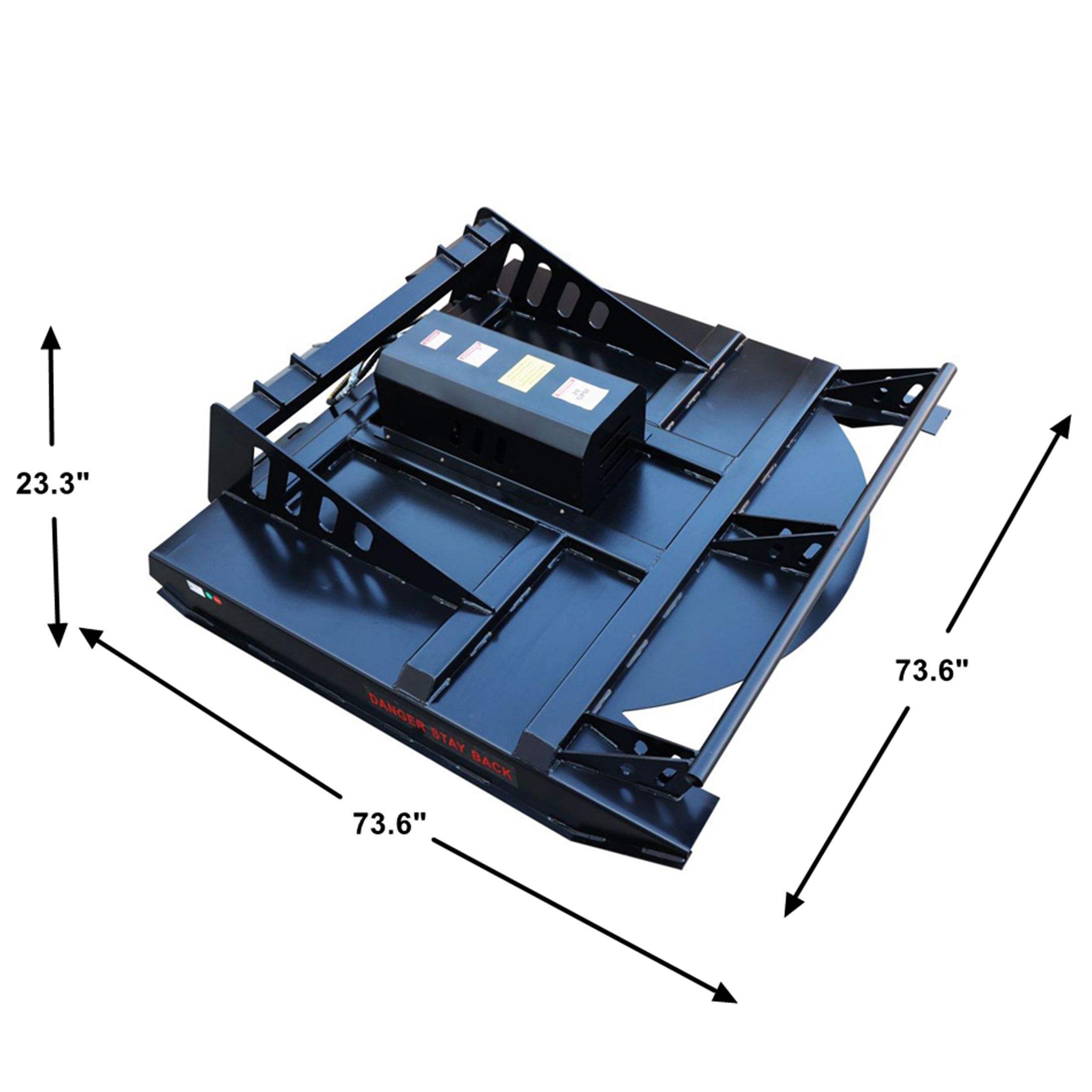 Landy 72" Hydraulic Direct Drive Motor Heavy Duty Brush Mower Cutter