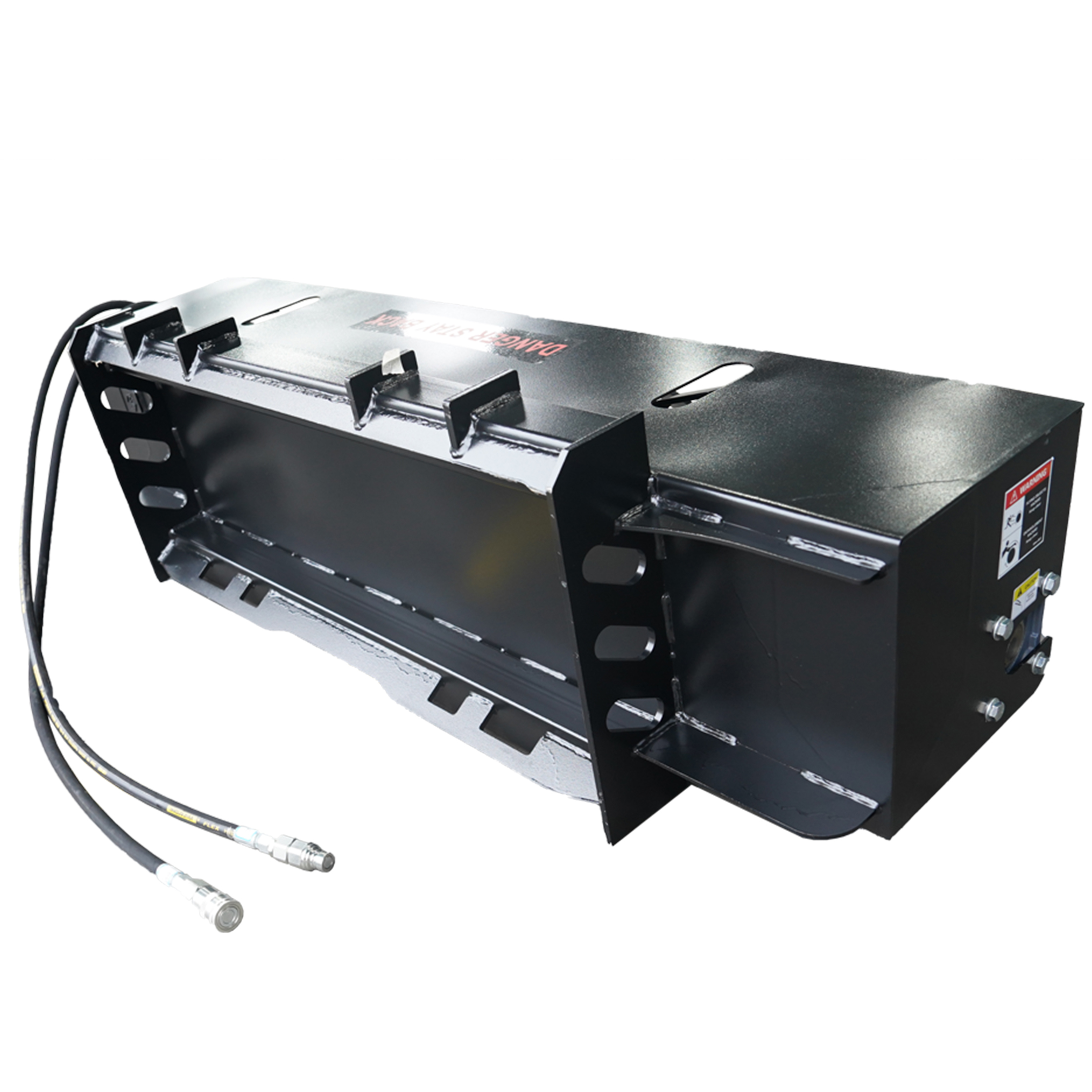 Landy 72" Skid Steer Soil Cultivator & Roto Tiller - 4" Cut Depth, Bi-Directional Rotation - Light Duty Garden Tilling Attachment