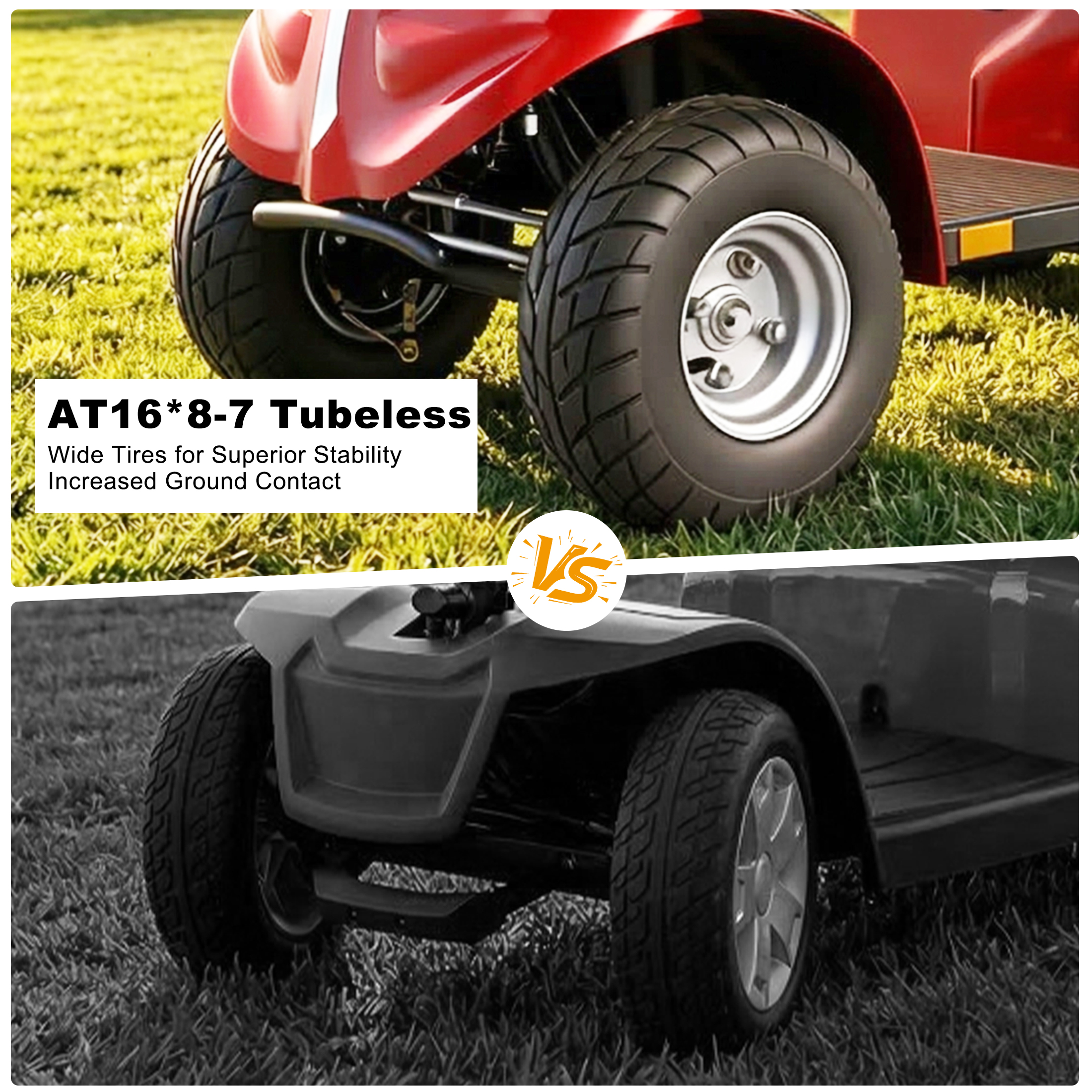 Xlluproid All Terrain Heavy Duty Mobility Scooter for Seniors & Adults,500 lbs Capacity,1000W 4 Wheel Electric Powered Scooter