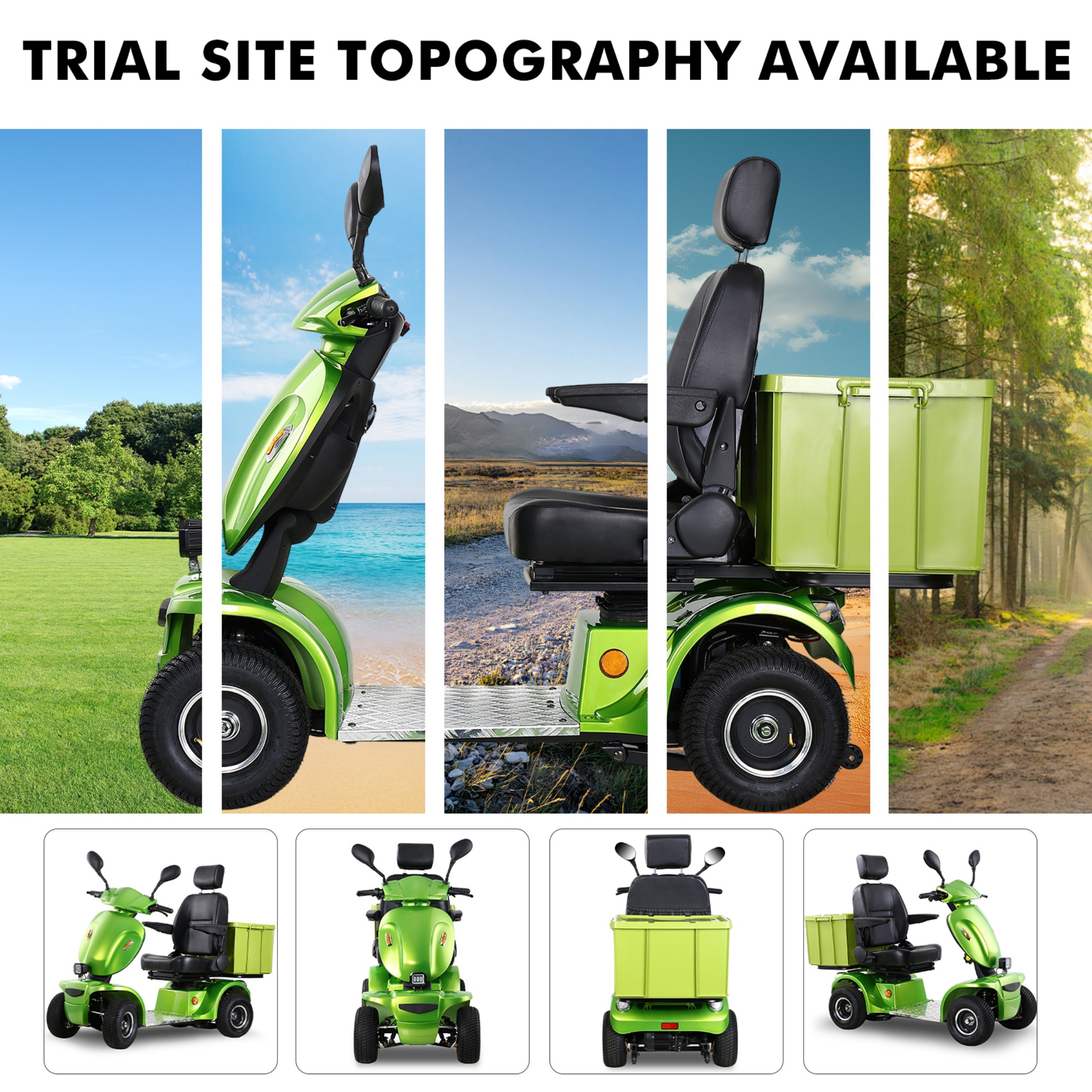 Xlluproid Mobility Scooters for Seniors & All Terrain Heavy Duty Travel Scooter