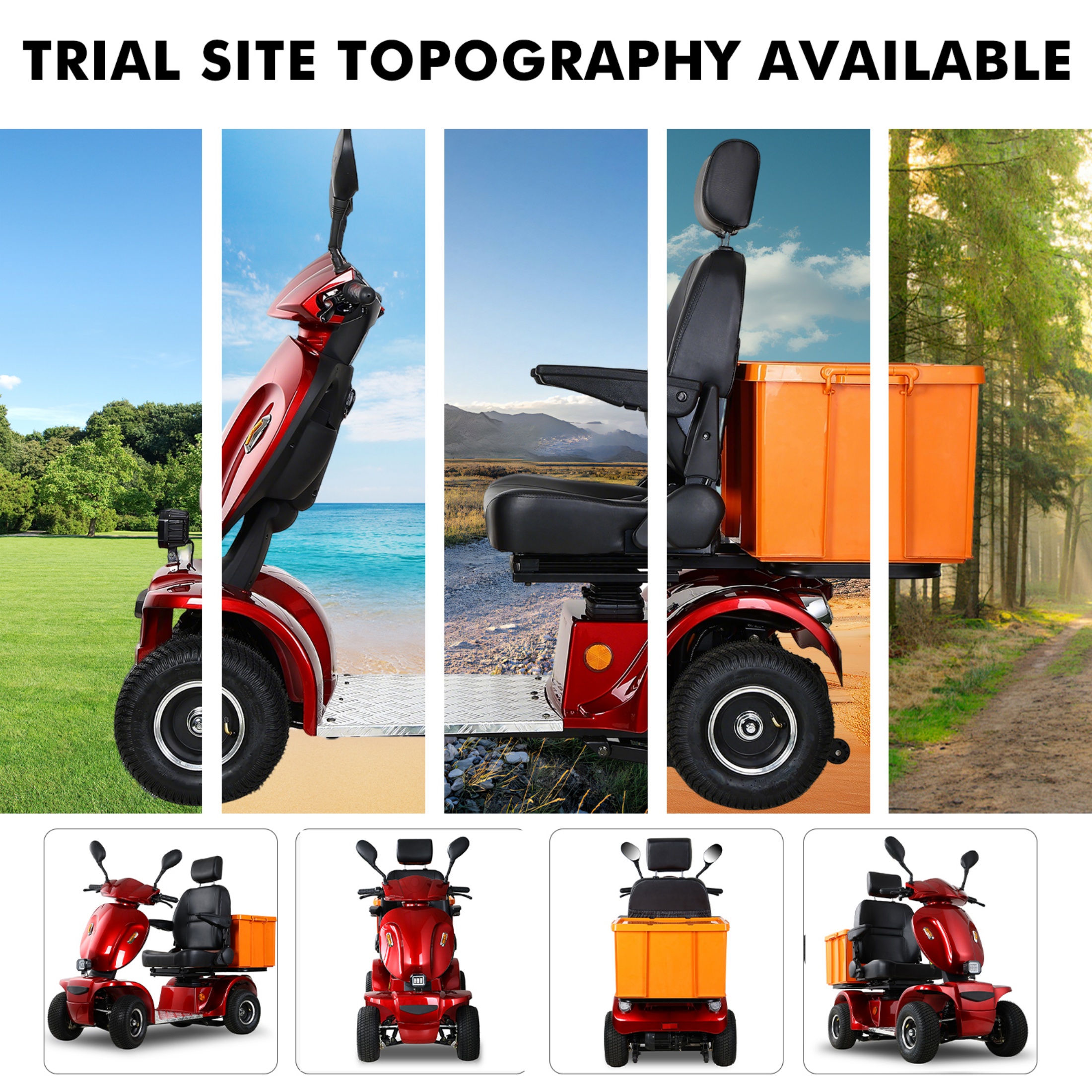 Xlluproid Mobility Scooters for Seniors & All Terrain Heavy Duty Travel Scooter