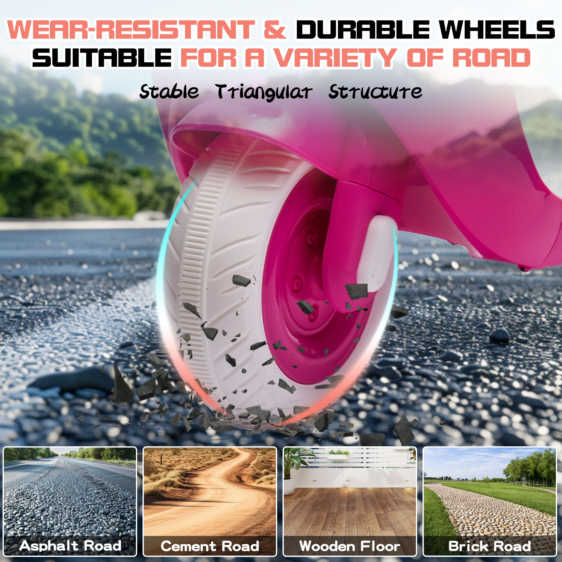 QEEKA 12V Electric Kids Motorcycle,2 Seater Ride on 3 Wheel Scooter,Multi-function player,USB,Bluetooth,light,Backseat flip adult seat,Oversized Storage Box for kids Aged 3-6