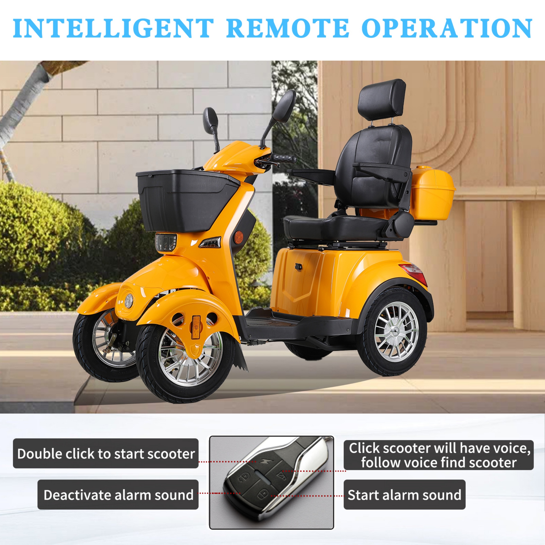       Visit the QeeKa Store QEEKA All Terrain Mobility Scooter,500lbs Capacity - 800W,Handicap Scooter for Seniors & Adults,Yellow