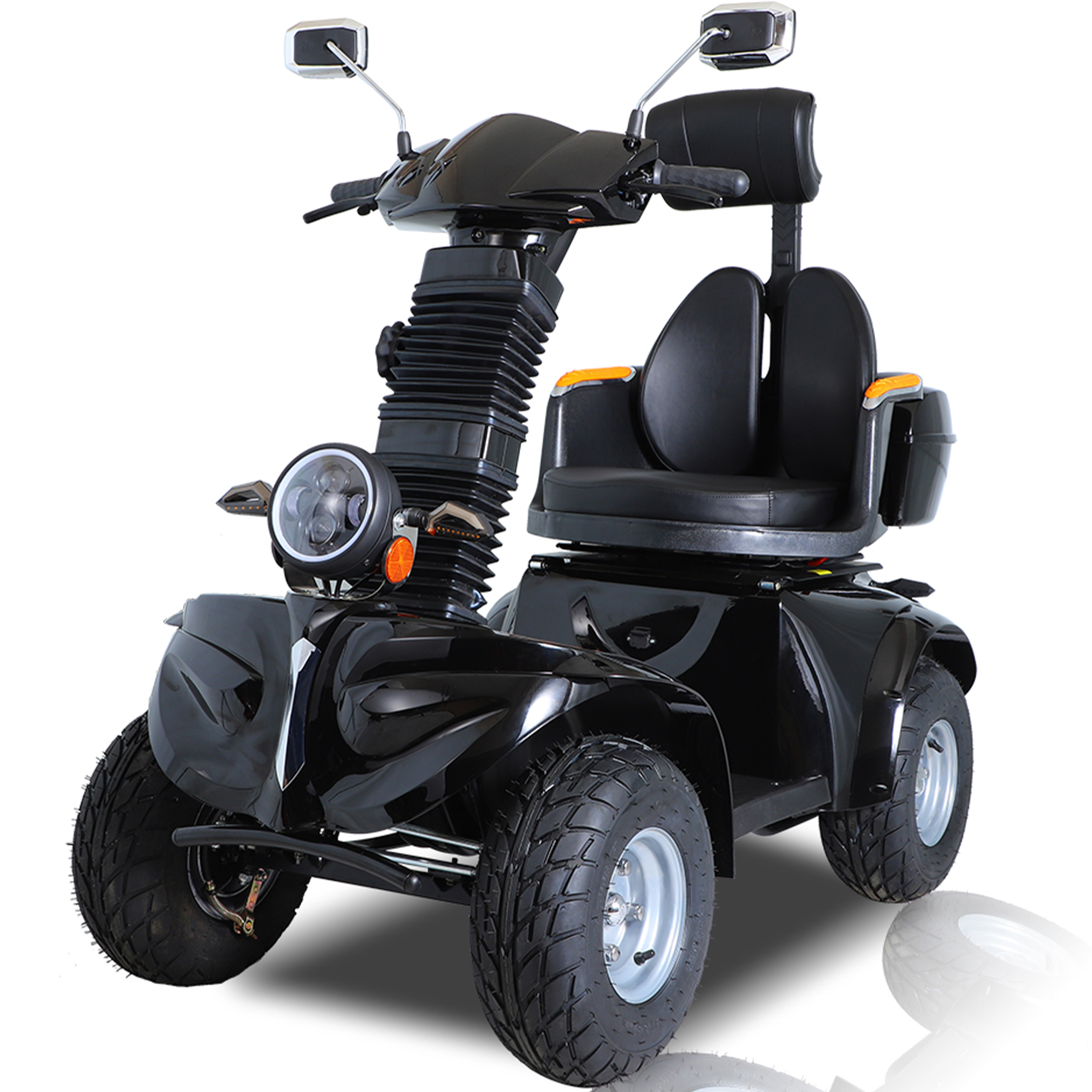 Xlluproid All Terrain Heavy Duty Mobility Scooter for Seniors & Adults,500 lbs Capacity,1000W 4 Wheel Electric Powered Scooter