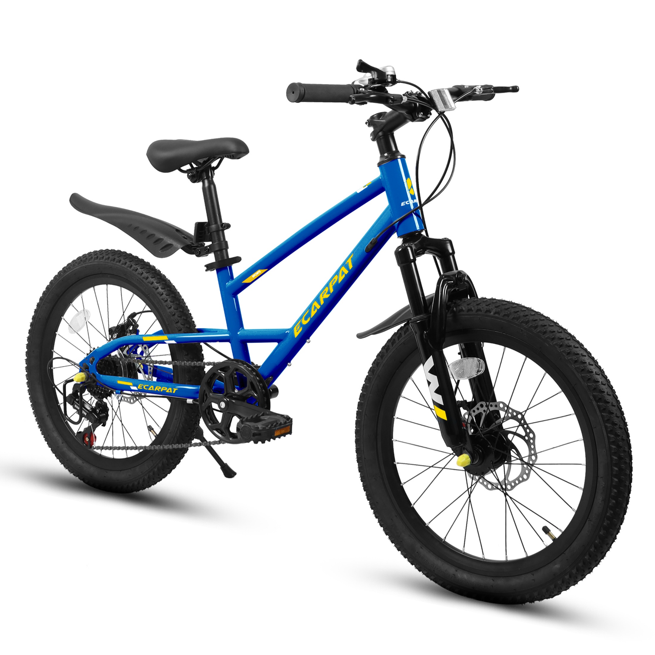 QEEKA 20" Kids Mountain Bike,Boys Girls Bike for Ages 6-12 with 7 Speeds Suspension Fork Disc Brakes,Rider Height 48-60 Inch,Christmas Birthday Gifts Kids Bicycles