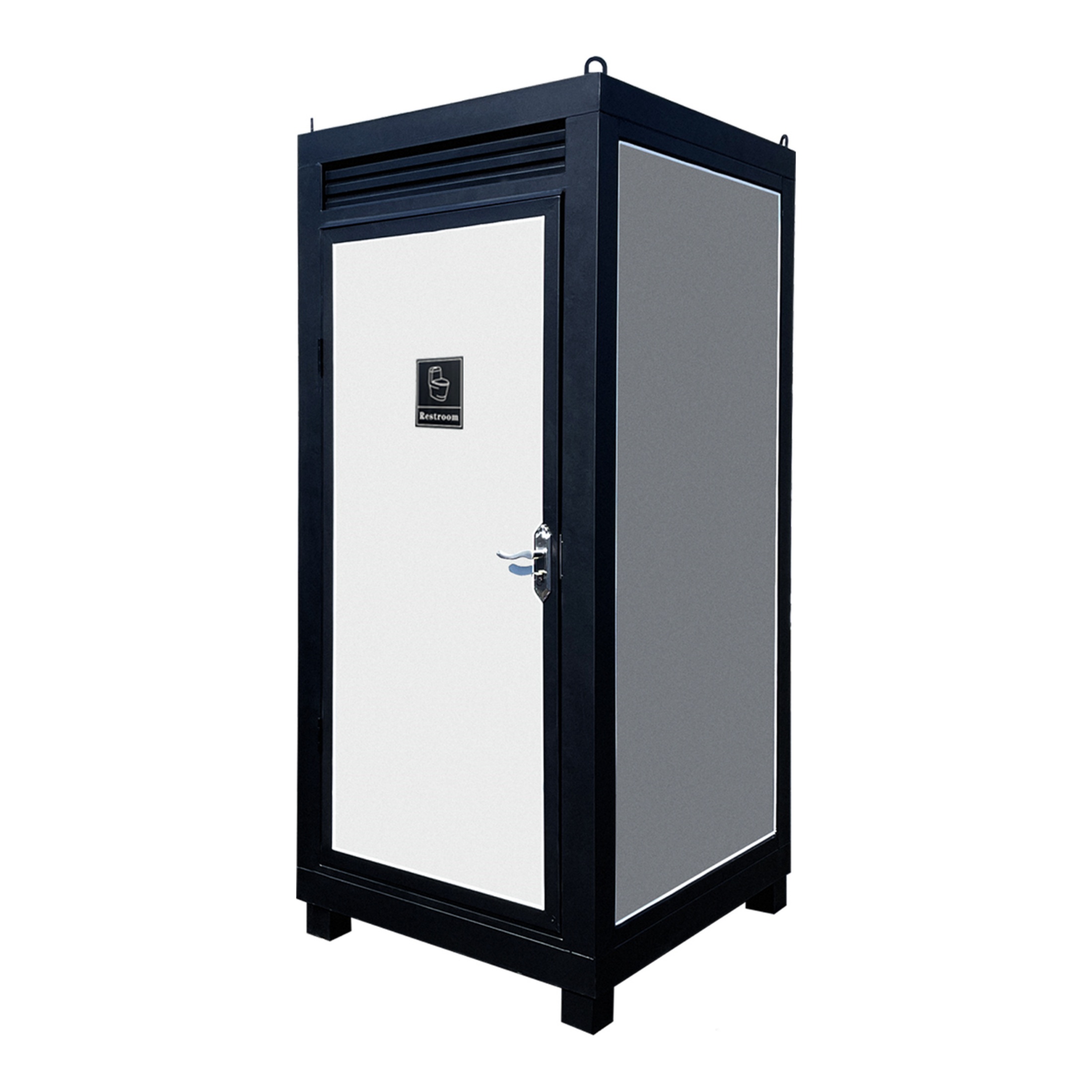 CTOSPOATO Person Portable Toilet Cabin – Outdoor Restroom with Light, Sink & Vent Fan,Mobile Restroom for Concerts, Conventions, Construction, Sporting Events