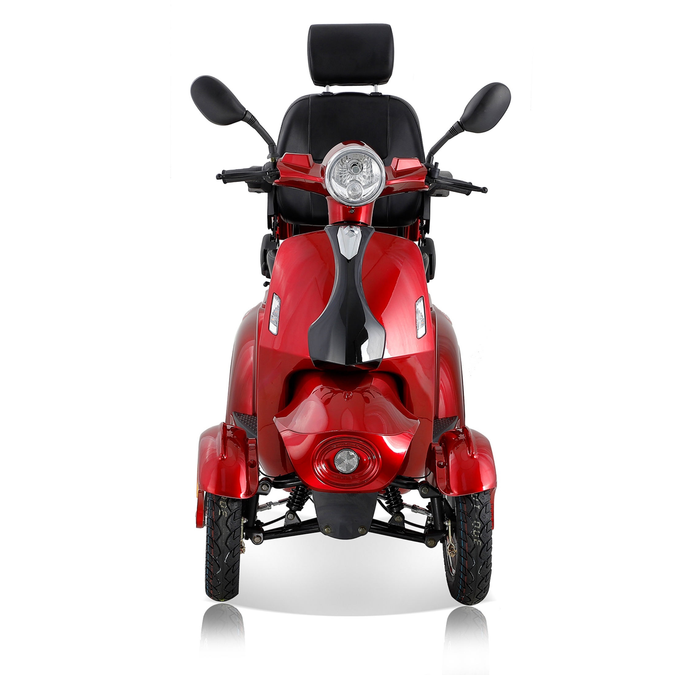 QEEKA 4 Wheel Heavy Duty Mobility Scooters for Seniors & Adults 500lbs Capacity,800W,for Travel Electric Powered Wheelchair Device,Red