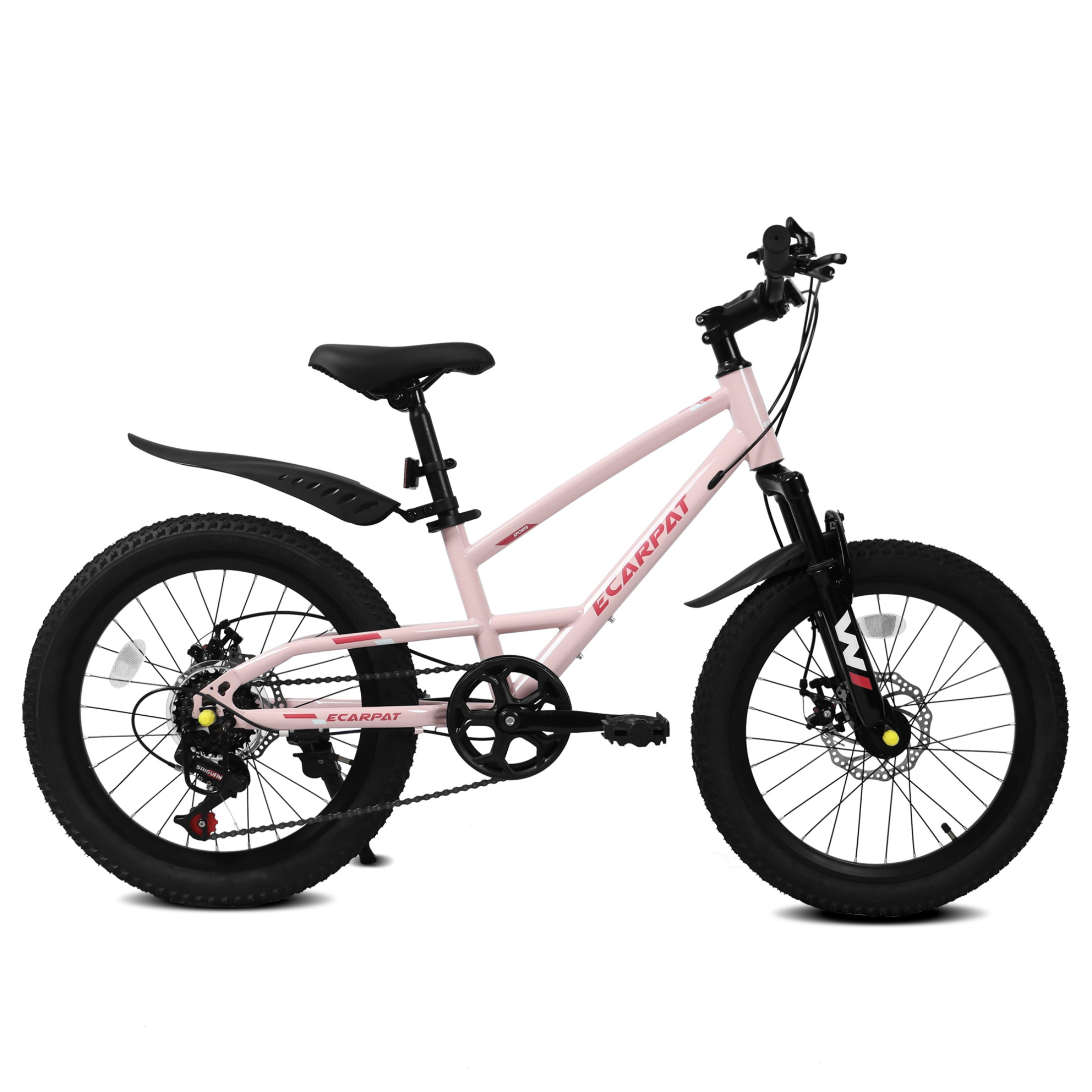 QEEKA 20" Kids Mountain Bike,Boys Girls Bike for Ages 6-12 with 7 Speeds Suspension Fork Disc Brakes,Rider Height 48-60 Inch,Christmas Birthday Gifts Kids Bicycles