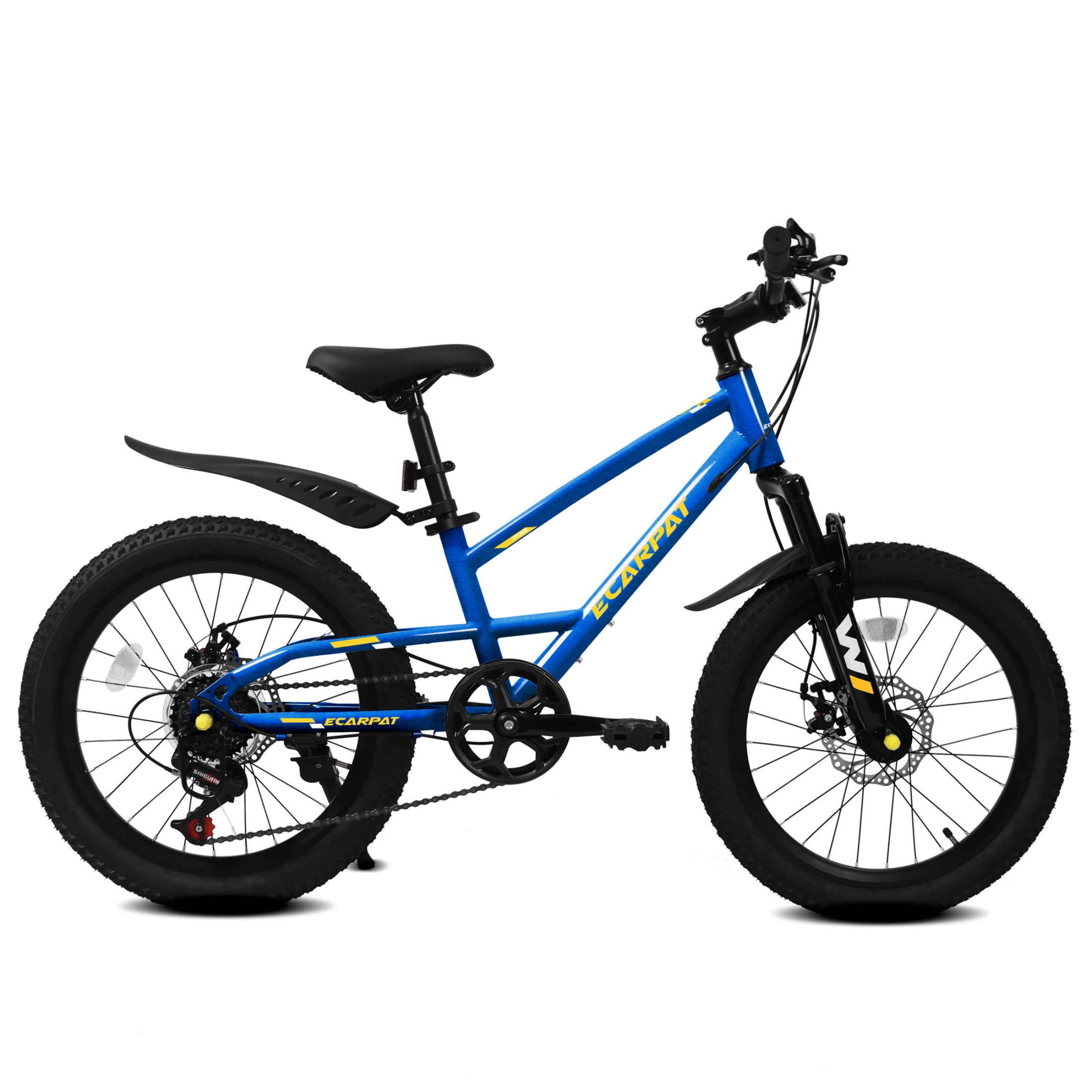 QEEKA 20" Kids Mountain Bike,Boys Girls Bike for Ages 6-12 with 7 Speeds Suspension Fork Disc Brakes,Rider Height 48-60 Inch,Christmas Birthday Gifts Kids Bicycles