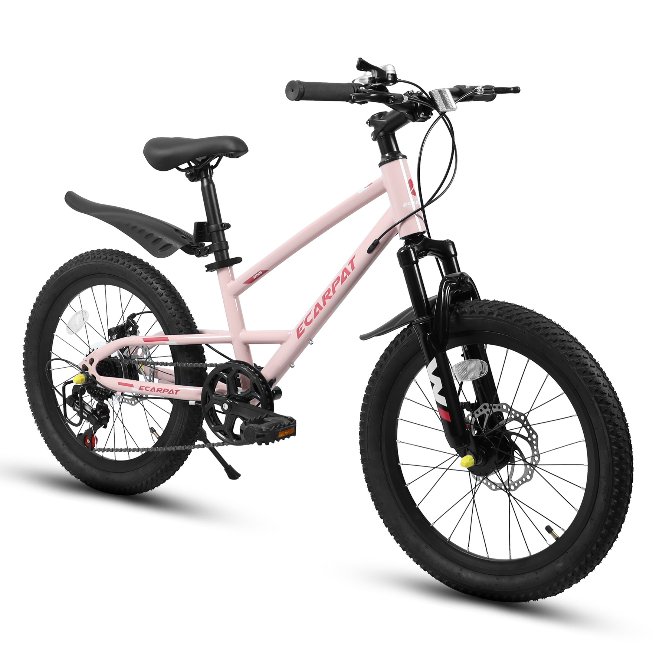 QEEKA 20" Kids Mountain Bike,Boys Girls Bike for Ages 6-12 with 7 Speeds Suspension Fork Disc Brakes,Rider Height 48-60 Inch,Christmas Birthday Gifts Kids Bicycles