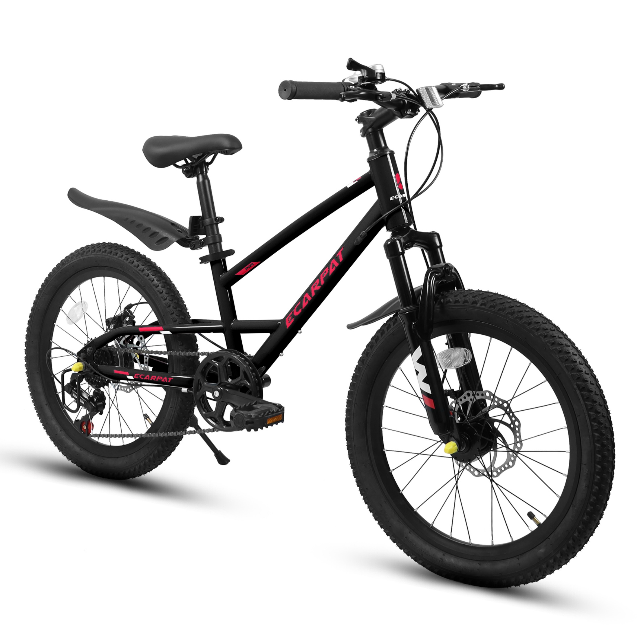 QEEKA 20" Kids Mountain Bike,Boys Girls Bike for Ages 6-12 with 7 Speeds Suspension Fork Disc Brakes,Rider Height 48-60 Inch,Christmas Birthday Gifts Kids Bicycles