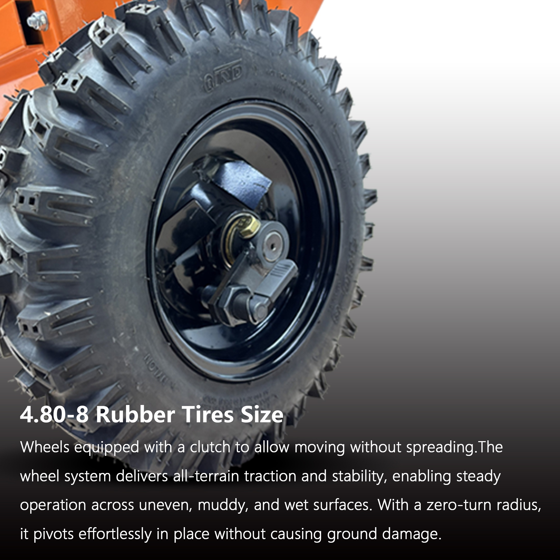 QEEKA 71Gal Towable Sand & Gravel Spreader for ATV/UTV - 270L Capacity with Adjustable Thickness for Road Maintenance