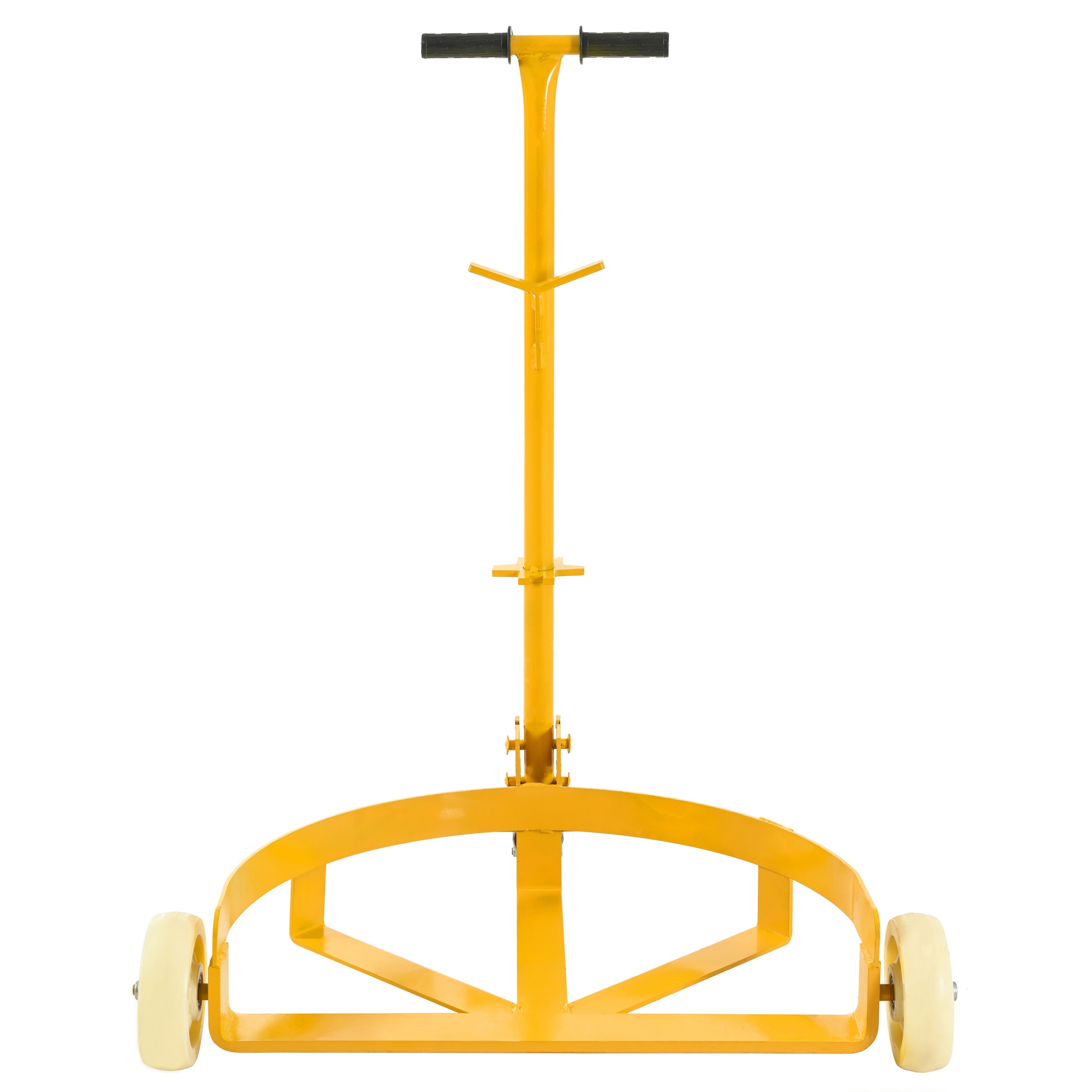 CTOSPOATO 55 Gallon Drum Dolly,1200lbs Capacity Drum Cart with Bung Wrench Handle and Swivel Wheels with Brake,Low Profile,Yellow