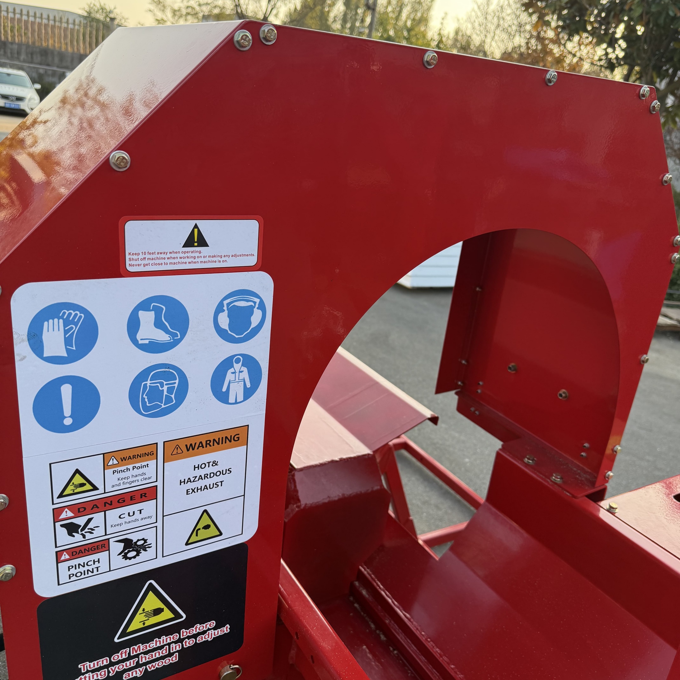 QEEKA 27t Firewood Wood Processor Log Splitter Skid Steer Attachment Forestry Machine