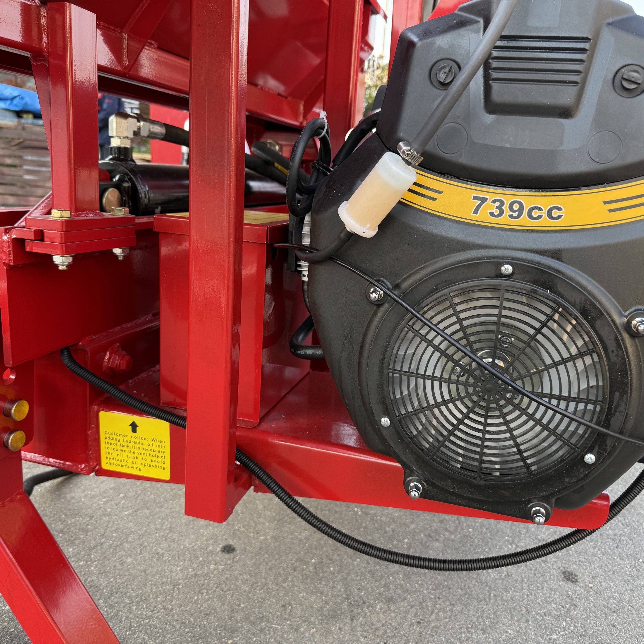 QEEKA 27t Firewood Wood Processor Log Splitter Skid Steer Attachment Forestry Machine