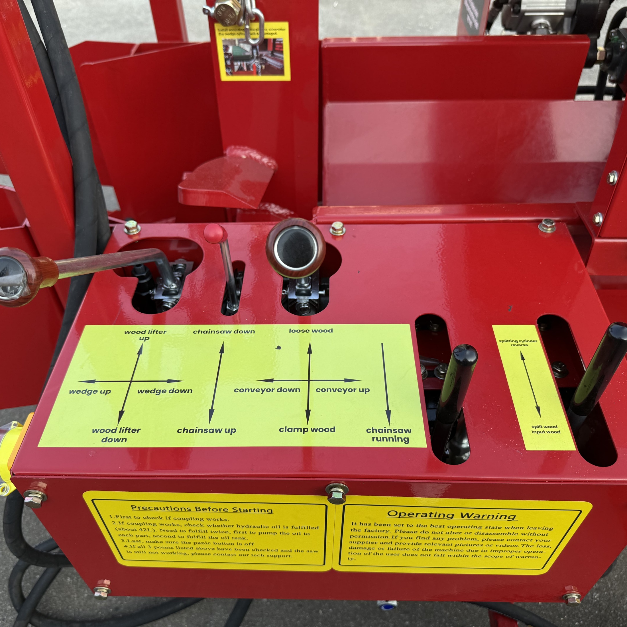 QEEKA 27t Firewood Wood Processor Log Splitter Skid Steer Attachment Forestry Machine