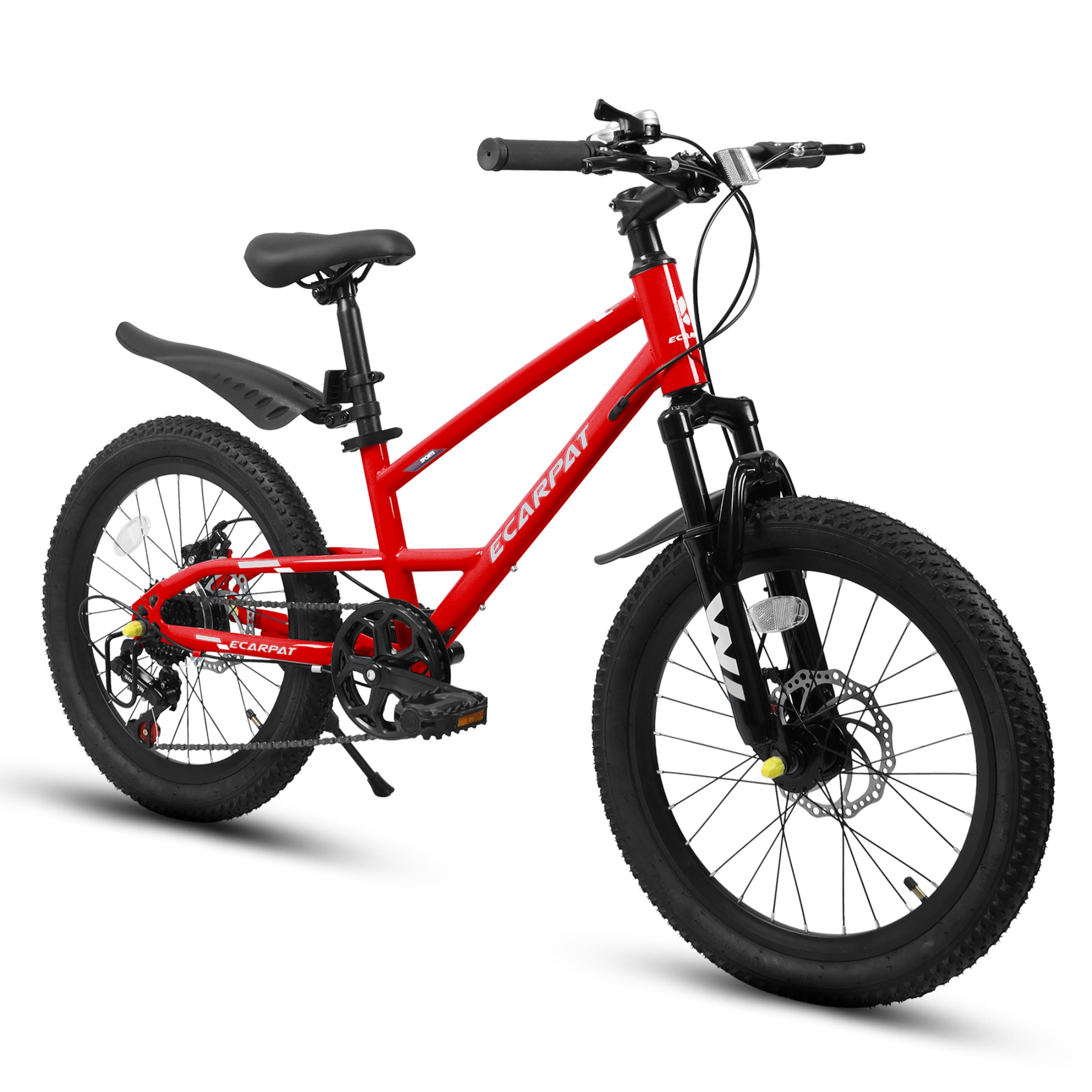 QEEKA 20" Kids Mountain Bike,Boys Girls Bike for Ages 6-12 with 7 Speeds Suspension Fork Disc Brakes,Rider Height 48-60 Inch,Christmas Birthday Gifts Kids Bicycles