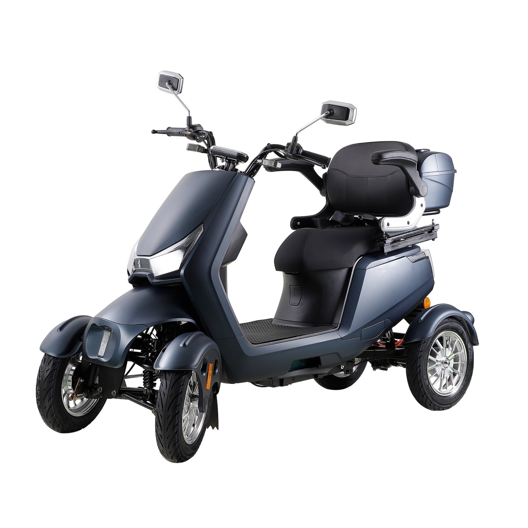 QEEKA Heavy-Duty 4 Wheel,500 Lbs Capacity,3 Speed Control with 35-40 mile Long Range Battery for Seniors & Adults Travel,20°Max Climbing,Remote Key