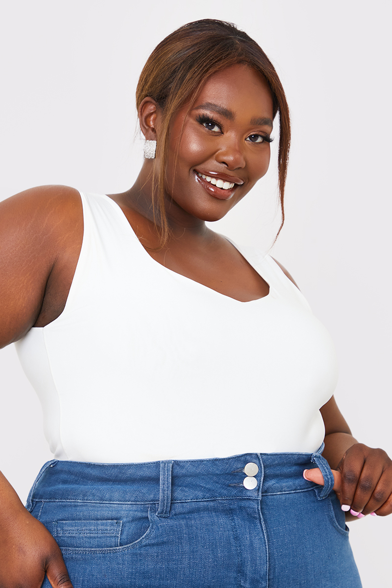 Sweetheart Neckline Sleeveless Bodysuit