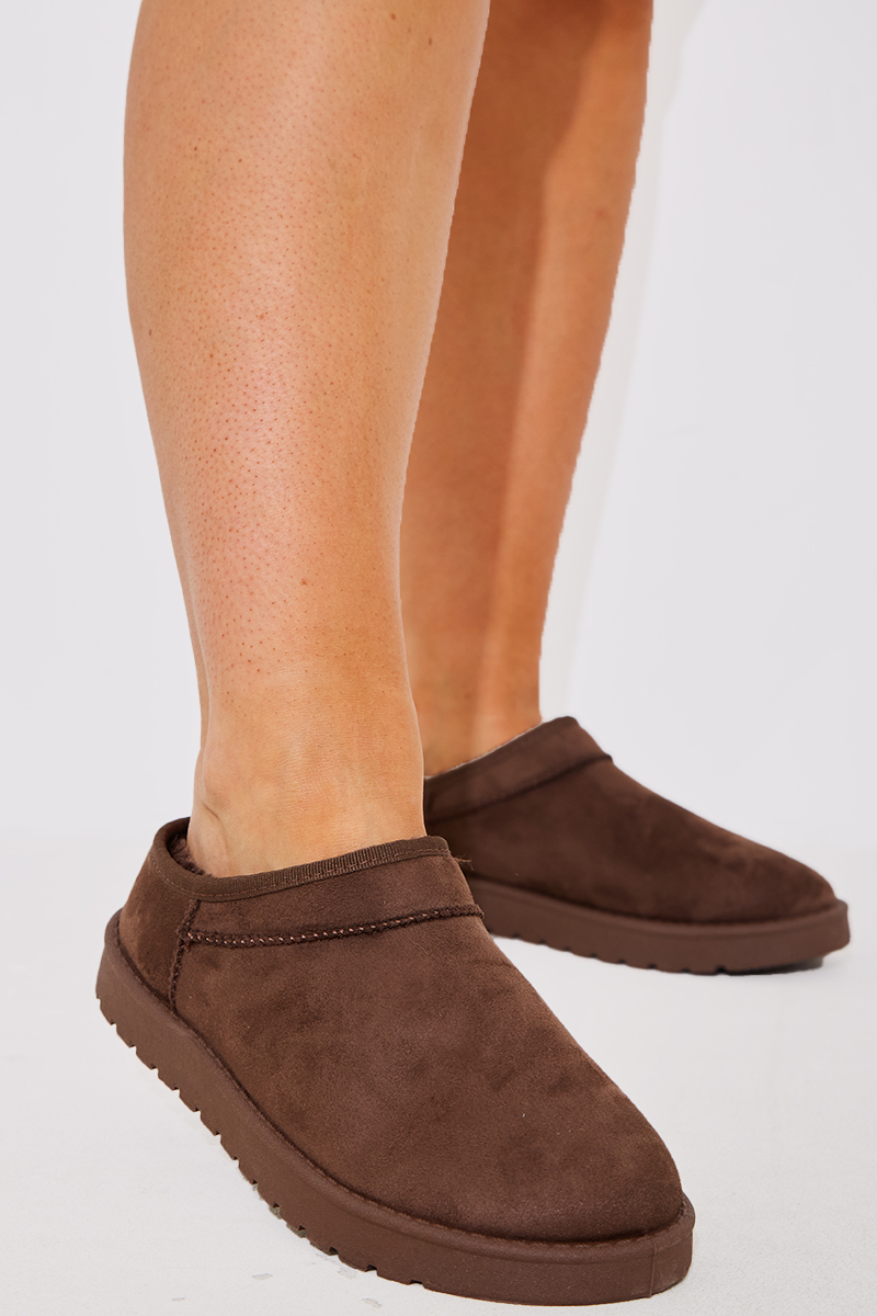 Faux Suede Flat Shoe