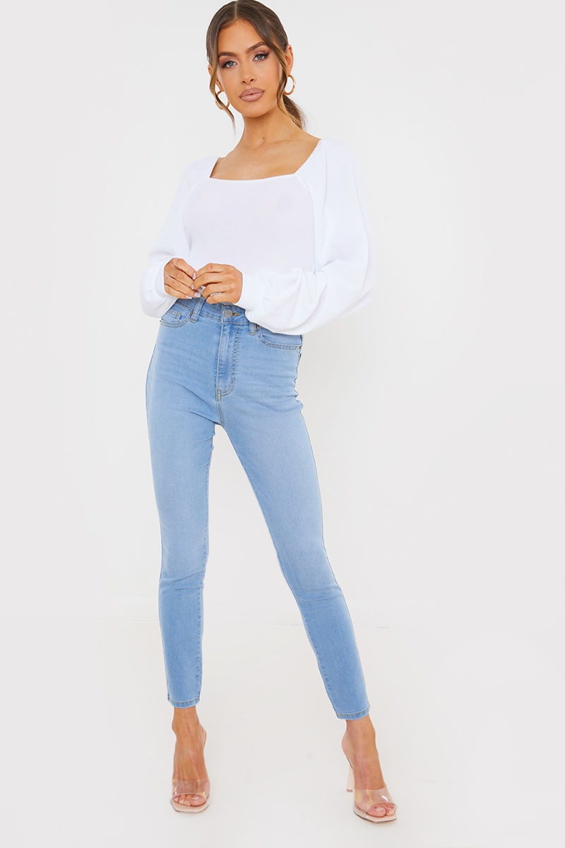 Light Wash Skinny Jeans