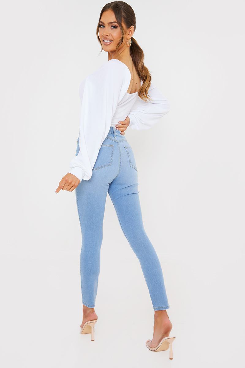 Light Wash Skinny Jeans