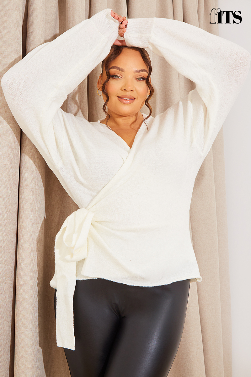 Knitted Wrap Around Jumper