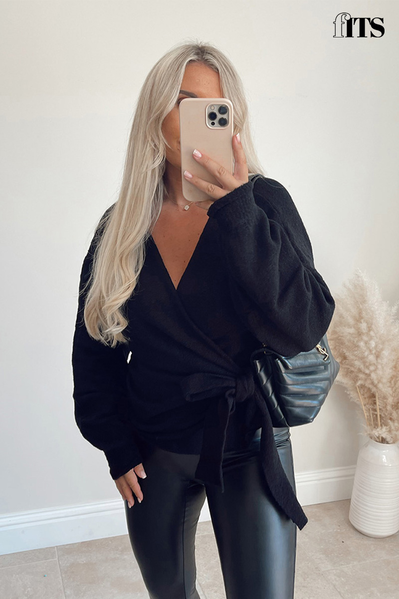 Knitted Wrap Around Jumper