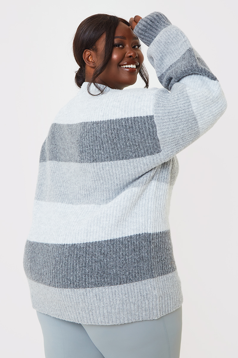 Recycled Stripe Tonal Knitted Jumper