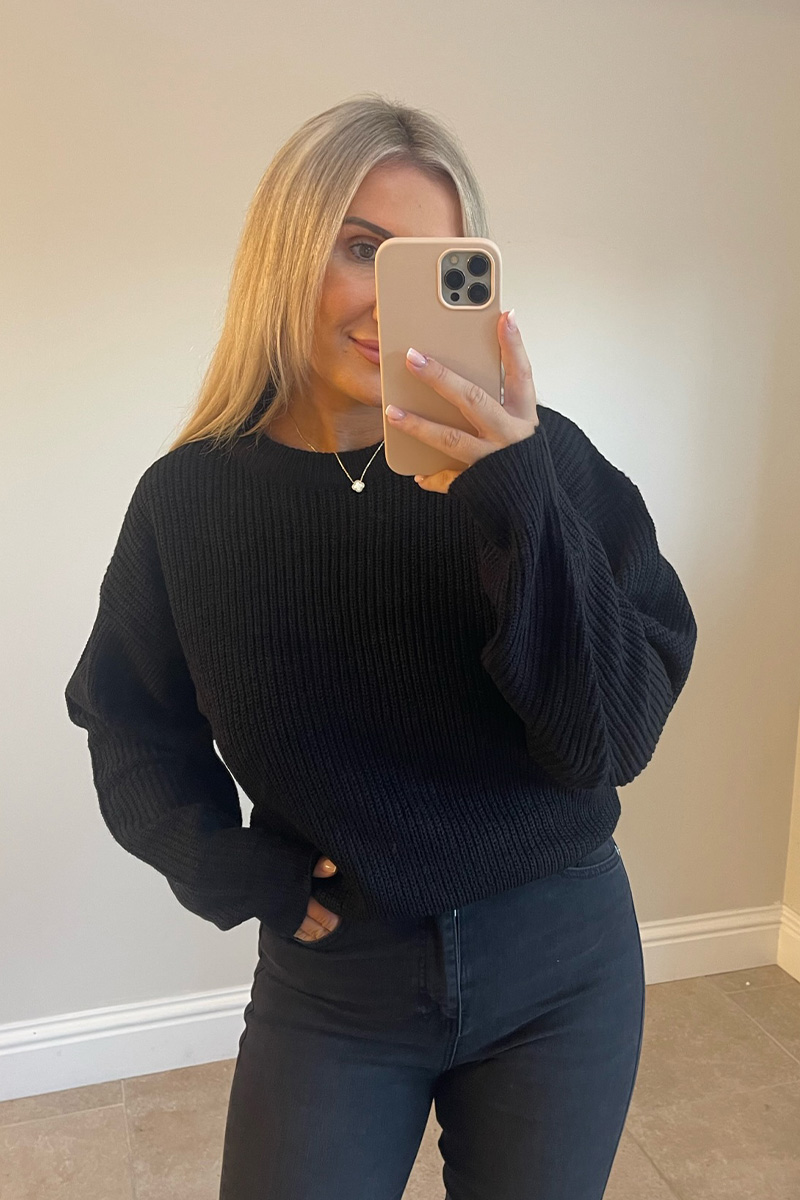 Knitted Crew Neck Jumper