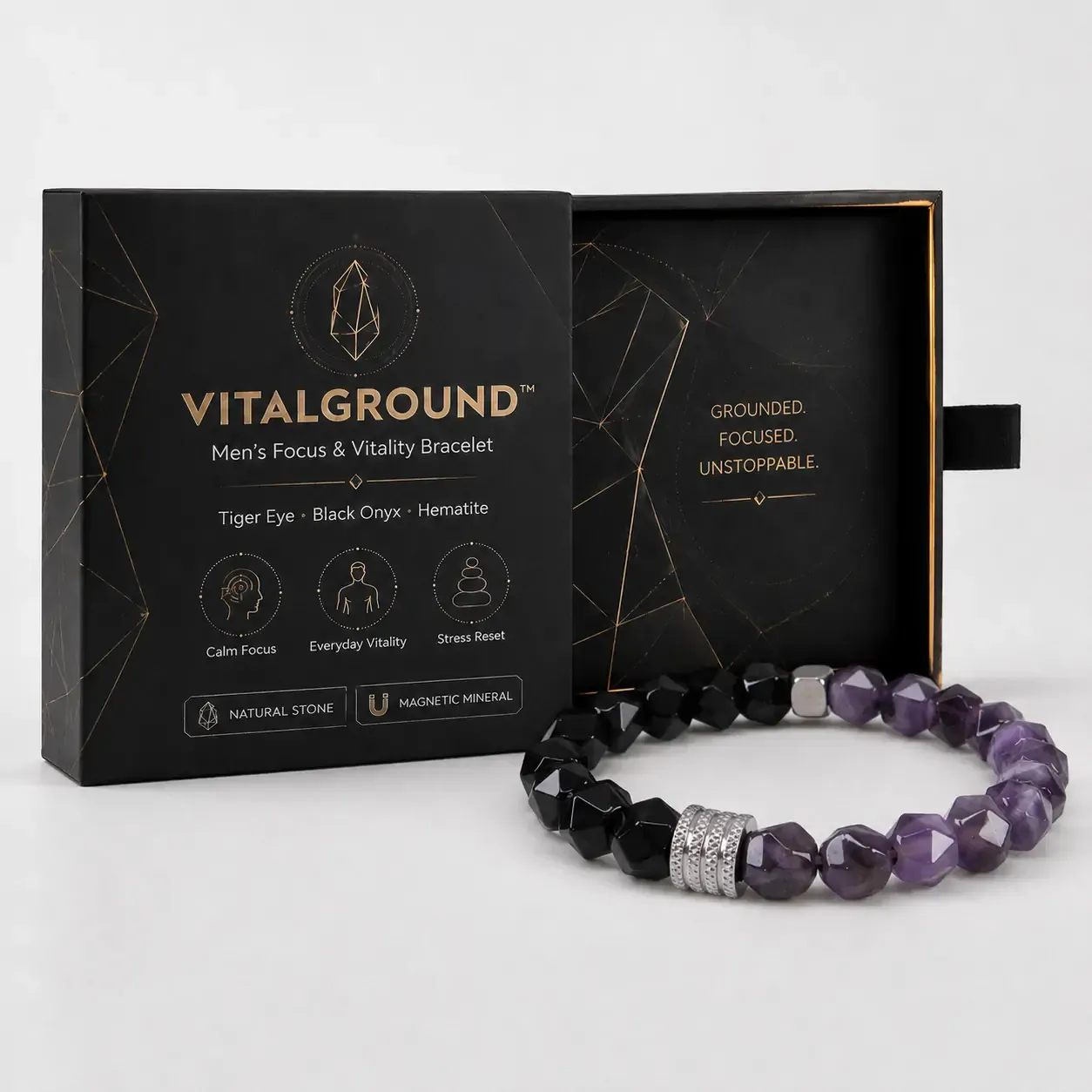 VITALGROUND™ Men’s Focus & Balance Bracelet