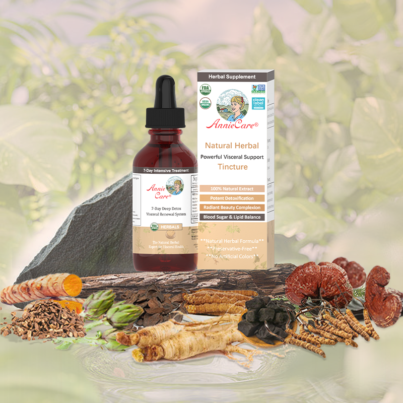 AnnieCare® Natural Herbal Visceral Health Restoration Tincture-𝐏𝐨𝐰𝐞𝐫𝐟𝐮𝐥 𝐕𝐢𝐬𝐜𝐞𝐫𝐚𝐥 𝐒𝐮𝐩𝐩𝐨𝐫𝐭-𝐃𝐞𝐭𝐨𝐱 & 𝐑𝐞𝐩𝐚𝐢𝐫-𝐋𝐨𝐰𝐞𝐫 𝐁𝐥𝐨𝐨𝐝 𝐒𝐮𝐠𝐚𝐫 & 𝐋𝐢𝐩𝐢𝐝𝐬-𝐇𝐢𝐠𝐡-𝐄𝐟𝐟𝐢𝐜𝐢𝐞𝐧𝐜