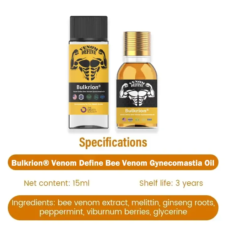 Bulkrion® Venom Define Bee Venom Gynecomastia Oil