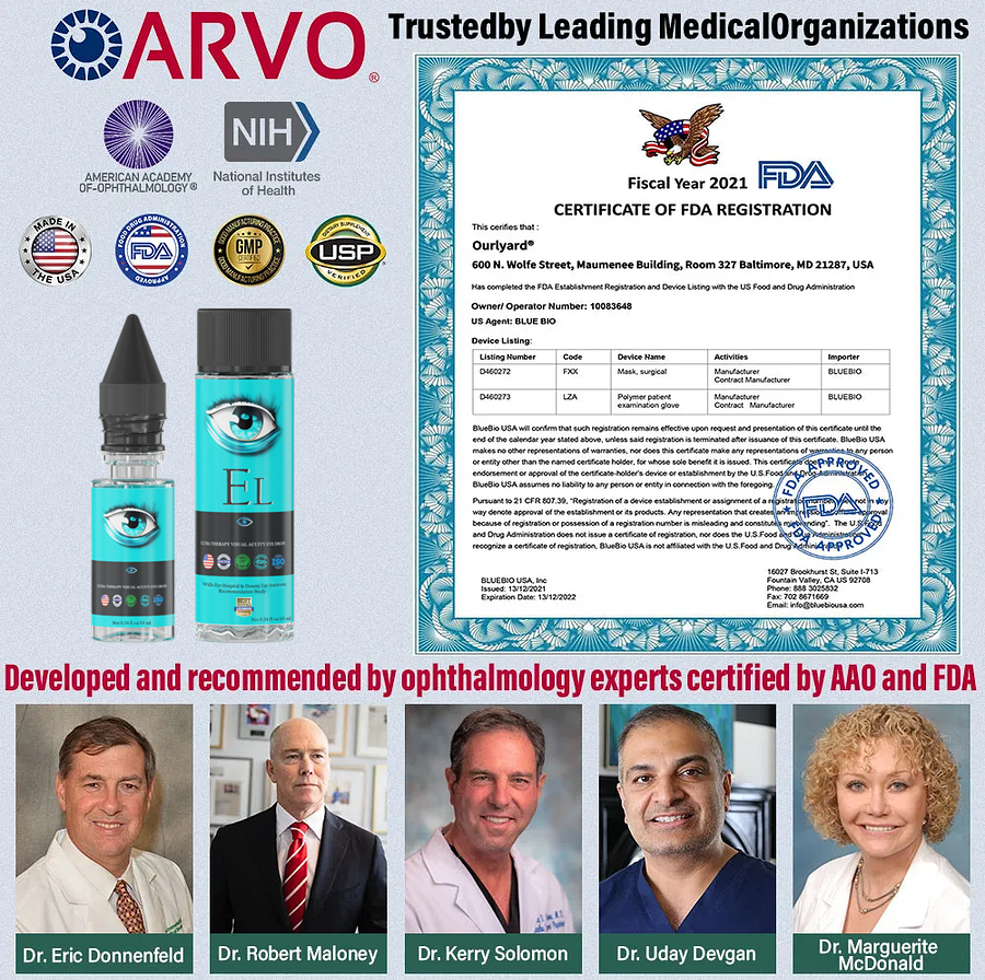 EYESLIGHT® Nano Vision Repair Eye Serum ✅FDA Approved(Suitable for presbyopia, dry eye syndrome, glaucoma, and cataracts)