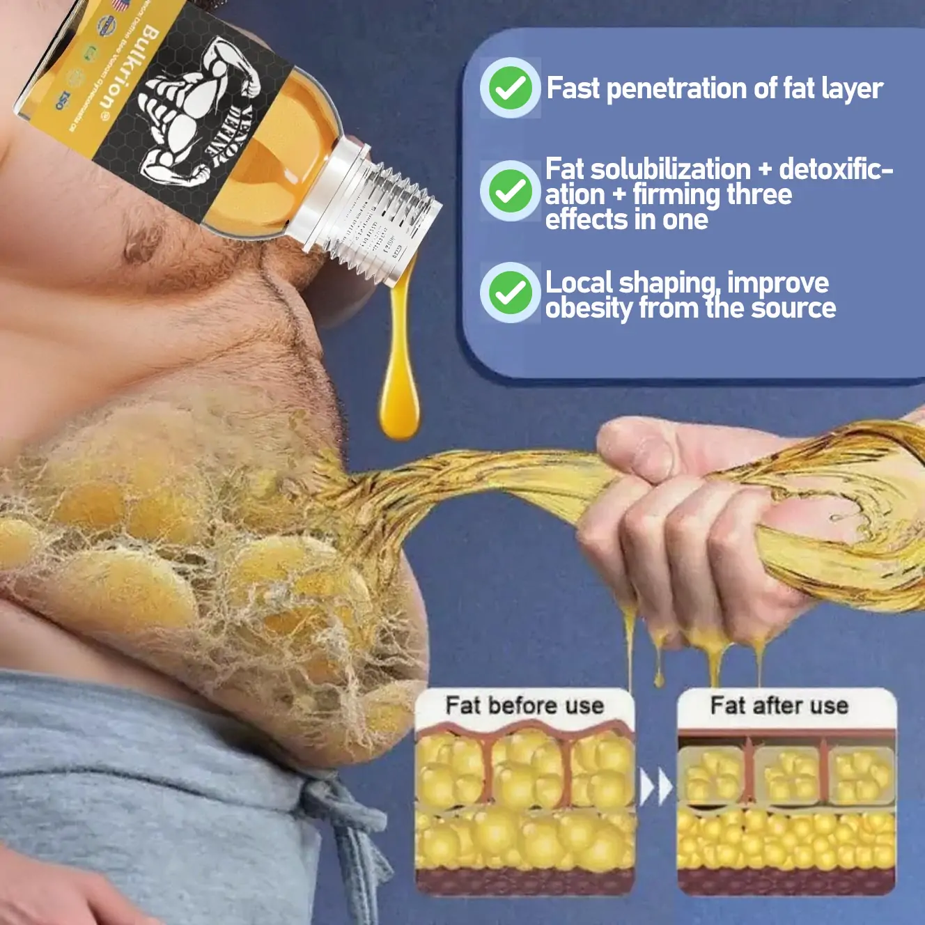 Bulkrion® Venom Define Bee Venom Gynecomastia Oil