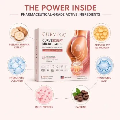 Curvixa™ PRO CurveSculpt Micro-Patch ✦ Sculpt • Firm • Smooth Lower Body Curves ✦ Micro-Needle Infusion System