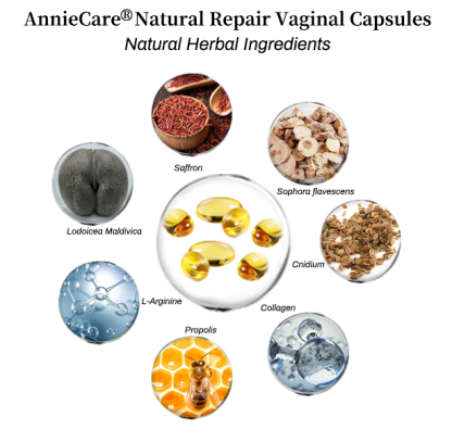AnnieCare PRO Instant Itching Stopper & Natural Detox & Firming Repair & Pink and Tender Natural Capsules