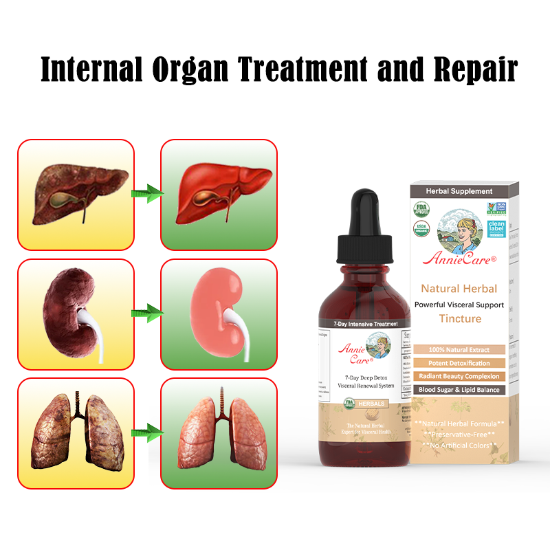 AnnieCare® Natural Herbal Visceral Health Restoration Tincture-𝐏𝐨𝐰𝐞𝐫𝐟𝐮𝐥 𝐕𝐢𝐬𝐜𝐞𝐫𝐚𝐥 𝐒𝐮𝐩𝐩𝐨𝐫𝐭-𝐃𝐞𝐭𝐨𝐱 & 𝐑𝐞𝐩𝐚𝐢𝐫-𝐋𝐨𝐰𝐞𝐫 𝐁𝐥𝐨𝐨𝐝 𝐒𝐮𝐠𝐚𝐫 & 𝐋𝐢𝐩𝐢𝐝𝐬-𝐇𝐢𝐠𝐡-𝐄𝐟𝐟𝐢𝐜𝐢𝐞𝐧𝐜