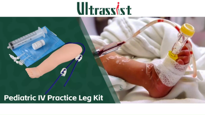 Ultrassist Pediatric IV Practice Simulation Leg Kit for Nurses