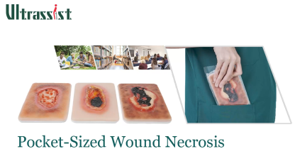 Pocket-Sized Necrotic Tissue Wound Simulation Model Set