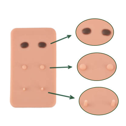 Silicone skin lesion removal practice model for dermatology training