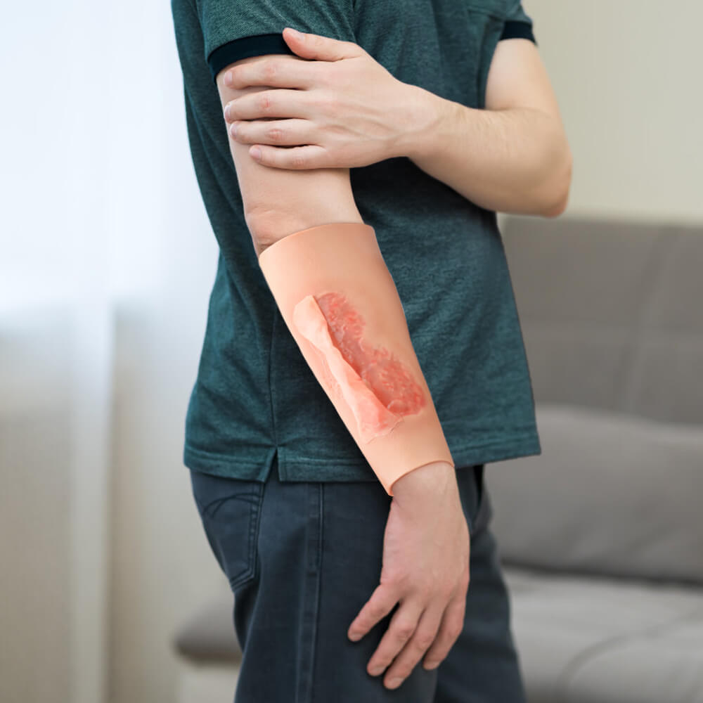 Wearable Forearm Abrasion Wound Trainer