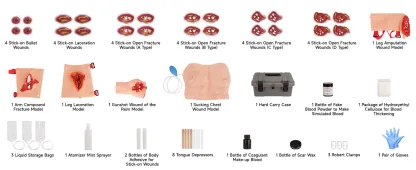EMT Advanced Casualty Simulation Kit for Emergency Medical Training