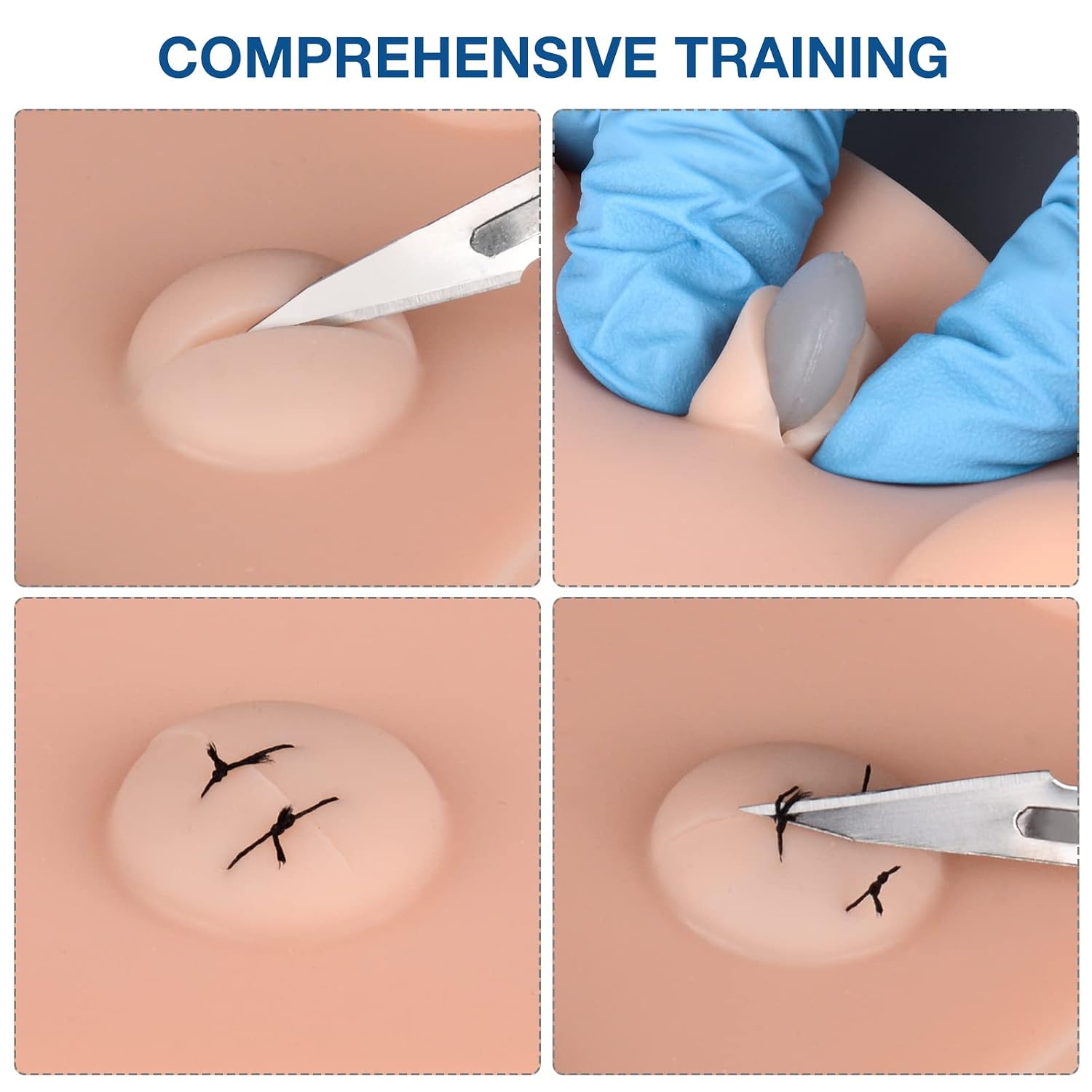 Ultrassit Advanced Suturing Practice Kit with 3 Training Pads & Tools