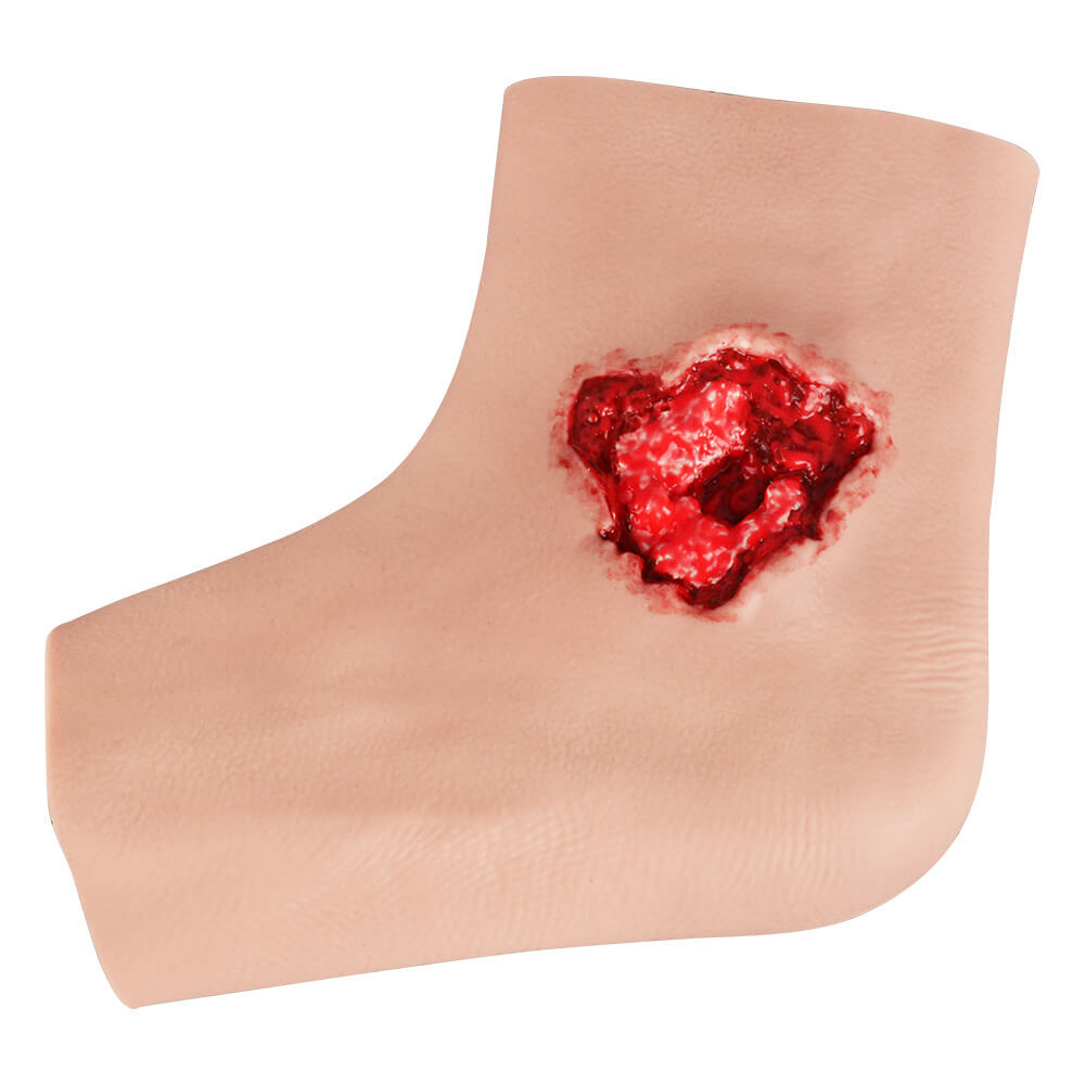 Ankle Entry and Exit Gunshot Wound Packing Trainer (Silicone Sleeve)